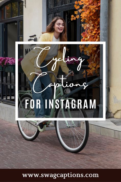 Looking for some cycling captions and quotes to post on your Instagram? Look no further! We've got you covered with a variety of different captions that will fit any cycling photo. So go out and snap some amazing shots, and don't forget to use one of these captions! #cyclingcaptions #cyclingquotes #cycling #cyclinglife #bike #mtb #bikelife #cyclingphotos #roadbike #cyclist #ciclismo #bicycle #mountainbike #roadcycling #instacycling #mtblife #cyclingshots #fitness #cycle #cyclingpics #instabike Cycle Quotes Motivational, Riding Bike Quotes, Bicycle Quotes Inspiration, Cycling Captions For Instagram, Cycling Quotes Inspirational, Bike Ride Captions Instagram, Indoor Cycling Quotes, Bike Quotes Cycling, Bike Captions Instagram