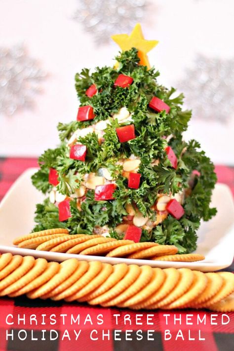 This Christmas wow your guests with an easy cheese ball appetizer. This savory Christmas tree themed holiday cheese ball is not only festive and fun but is also delicious. Paired with crackers or really anything, this cheese ball makes for the perfect snack at your Christmas party. And, your kids will love it too! Its family friendly and tastes amazing. #appetizer #christmasrecipe #recipe Christmas Tree Cheeseball, Cheeseball Christmas, Christmas Cheeseball, Cheese Tree, Christmas Catering, Themed Recipes, Holiday Cheese, Chelsea's Messy Apron, Sunny Kitchen