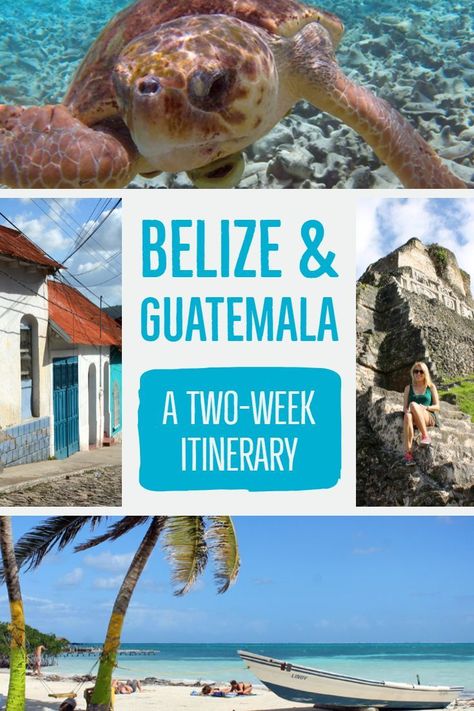 Traveling to Belize and Guatemala in Central America? Two weeks in Belize City, Caye Caulker, San Ignacio, Flores, Tikal, Semuc Champey, Antigua & Pacaya. Central America Destinations, Pacaya, Caye Caulker, South America Destinations, Belize City, Guatemala Travel, Destination Ideas, Central America Travel, Roatan