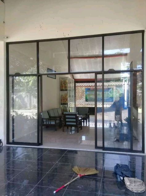 Mengerjakan kusen aluminum kaca Majalengka wa 083147553194 Aluminum Screen Doors, Aluminum Screen, Screen Doors, Screen Door, Bathroom Interior Design, Bathroom Interior, Divider, Room Divider, Doors