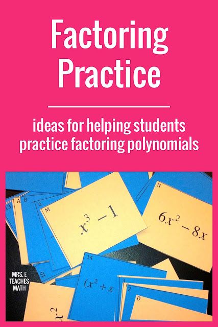 This card sort is a fun activity to help Algebra 2 students practice factoring polynomials. Factoring Polynomials Activity, Polynomials Activity, Factoring Polynomials, Maze Worksheet, Stem Resources, Math Stem, Math Education, Algebraic Expressions, Free Kindergarten Worksheets