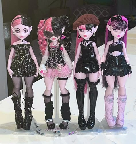 Draculaura Doll Restyle, Monster High Restyle G3, G3 Draculaura Doll, Monster High Dolls Aesthetic, Monster High G3 Restyle, Monster High Dolls G3, G3 Monster High Dolls, Draculaura Restyle, G3 Monster High