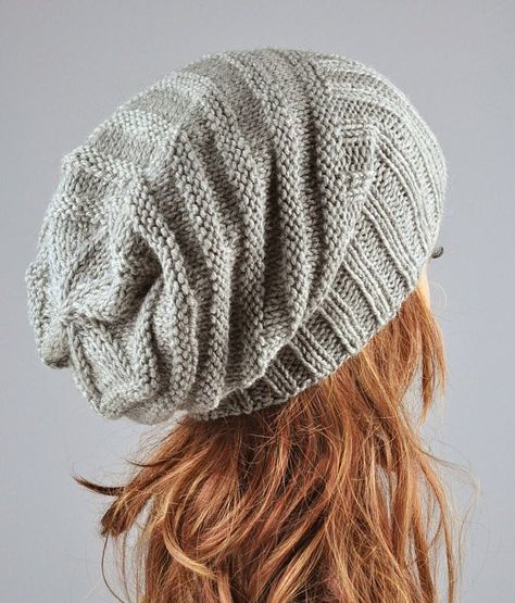 Slouchy beanie knit pattern