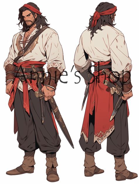 Anime Pirate, Pirate Outfit, Graphisches Design, Pirate Art, 캐릭터 드로잉, Pirate Costume, Character Design Male, Character Design References, Character Creation