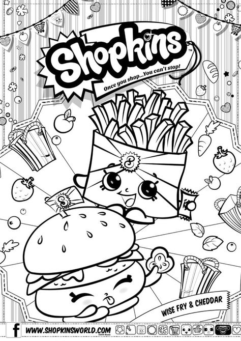 Shopkins Coloring Pages Season 3 Wise Fry Cheddar Shopkins Coloring Pages, Shopkin Coloring Pages, Addition Coloring Worksheet, Shopkins Colouring Pages, Food Coloring Pages, Valentines Day Coloring Page, Valentine Coloring Pages, Coloring Pages Inspirational, Valentines Day Coloring