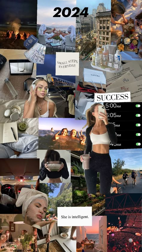 2024 vision board ♡ #2024 #goals #aesthetic 2024 Inspiration Board, Vision Board Summer Aesthetic, Beauty Vision Board Pictures, Life Inspo Board, 2024 Dream Board, Beauty Goals Vision Board, Aesthetic Goals List, That Girl Vision Board, Vision Board 2024