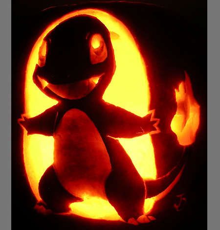 Pokemon Pumpkin, Awesome Pumpkin Carvings, Pumkin Carving, Pokemon Halloween, Pokemon Charmander, Ghost Pokemon, Pumpkin Carving Patterns, Pumpkin Photos, Pumpkin Carvings Stencils