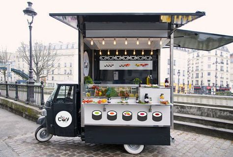 choy1 Foodtrucks Ideas, Risotto Alla Milanese, Mobile Cafe, Food Vans, Meals On Wheels, Ice Cream Cart, Coffee Truck, Food Truck Design, Gourmet Burgers