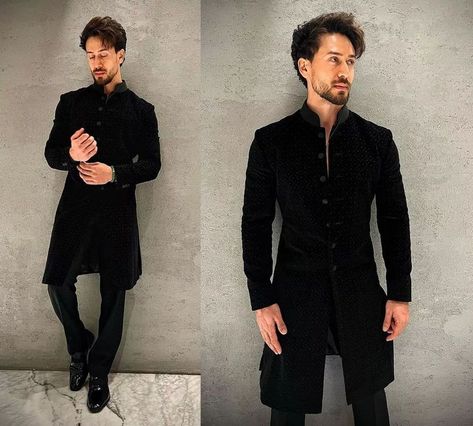 Mens Wedding Wear Indian, Indo Western Outfits For Men, Panjabi Design, Artemisia Absinthium, Indian Wedding Clothes For Men, Wedding Kurta For Men, Stylish Mens Suits, Black Outfit Men, Indian Groom Wear