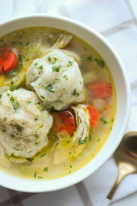 Dairy Free Chicken and Dumplings - Milk Free Mom Dairy Free Chicken And Dumplings, Drop Dumplings, Chicken Dumpling Soup, Food Planning, Raw Chicken Breast, Hearty Comfort Food, Dumplings For Soup, Vegetable Medley, Kosher Recipes