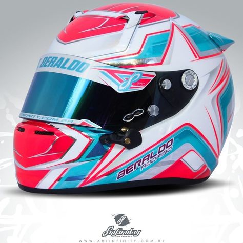 Karting Helmet Design Ideas, Karting Helmet Design, Racing Helmet Design Painting, Helmet Design Ideas, F1 Helmet Design, Race Car Helmet, Karting Helmet, Car Racing Helmet, Custom Helmet Design