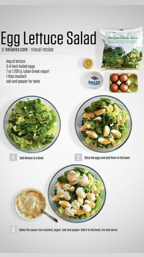 Lettuce Salad Recipes, Plats Healthy, Visual Recipes, Lettuce Salad, Makanan Diet, Vitamin B6, Healthy Meal Prep, Clean Recipes, Nutrition Facts