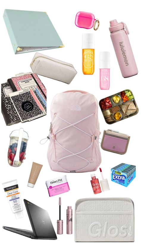 School Backpack List, Middle School Supplies 6th Grade, Girl School Essentials, High School Supplies, Middle School Essentials, School Wishlist, School Shopping List, Middle School Supplies, School Supplies Highschool