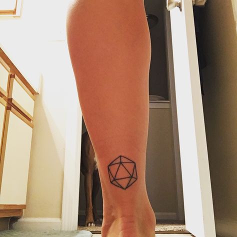 Icosahedron tattoo #Icosahedron #sacralchakra #symboltattoo #ODESZA #tattoos #girlswithtattoos #ankletattoodesigns #ankletattoo #ankletattooideas #ankletattoos Icosahedron Tattoo, Odesza Tattoo, Shoulder And Arm Tattoo, Ankle Tattoo Designs, Body Decoration, Inspired Tattoos, Black Tiger, Symbol Tattoos, Tiger Tattoo