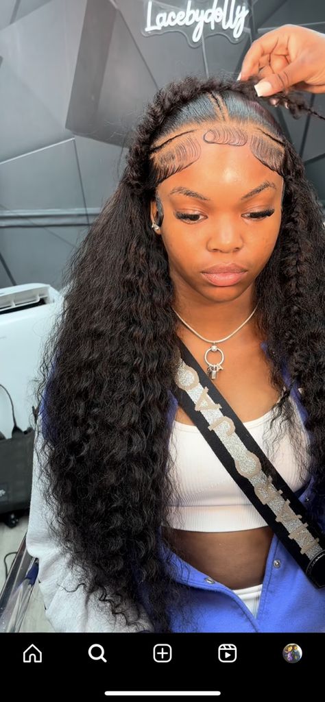 Wet And Wavy Wigs Black Women, Styles On Wet And Wavy Wig, Wet N Wavy Hairstyles Black Women, Hairstyles For Body Wave Wig, Fluffy Baby Hairs On Wig, Deep Wave Wig With Bow, Ways To Style Deep Wave Wig, Lace Install Hairstyles, Lace Hairstyles For Black Women