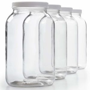 FOUR x 1 Gallon Glass Jars & Lids [Kombucha, Small Fermenters, Star San Storage] – $28.93, $7.23 Each on Lightning Deals Hopewell Heights, Sourdough Granola, Blue Raspberry Lemonade, Gallon Mason Jars, How To Brew Kombucha, Gallon Glass Jars, Fermentation Crock, Large Glass Jars, Easy Sourdough