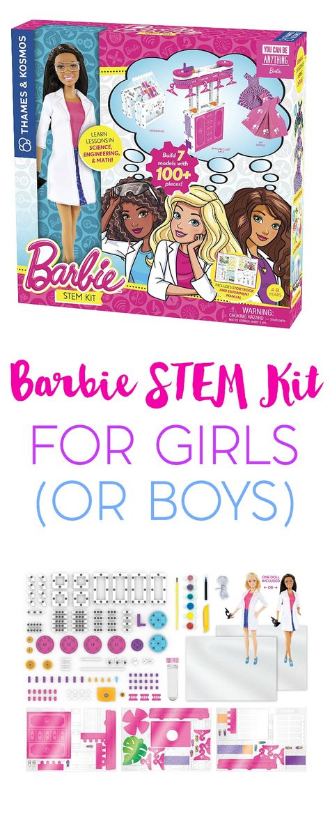 Toys are a great way to encourage girls involved in STEM related endeavors. And who better to promote this than Barbie with her STEM kit. Barbie Stem Activities, Barbie Learning Activities, Homeschooling Activities, Stem Kits, Stem Projects, Homeschool Activities, Kids Learning Activities, Kid Toys, Stem Activities