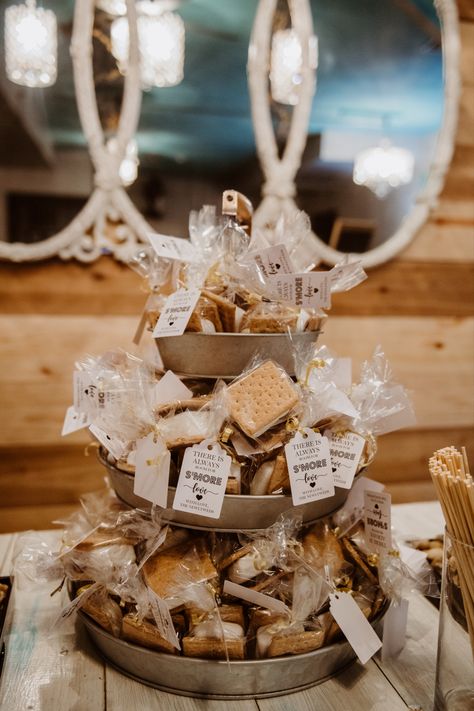 S’mores Wedding Station, Wedding Favor Smores, S'mores Wedding Station, S’mores Wedding Gift, Wedding Smores Favors, S’more Love Wedding Favor, Wedding Smores Bar Fire Pits, Smores At Wedding, Smores Kits Favor