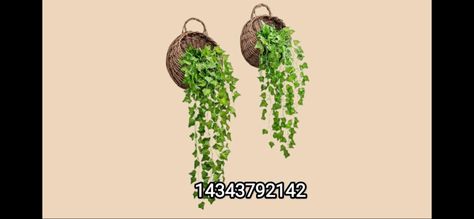 Vine Decal Codes Bloxburg, Roblox Plant Decals, Indoor Floor Plants, Bloxburg Food, Plant Decals, Room Bloxburg, Food Decals, Bloxburg Food Decals, Vine Decal