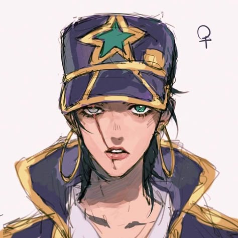 6taro Female Jotaro Kujo, Female Jotaro, Mom Portrait, Stone Ocean, Jotaro Kujo, Anime Character, Stars, Stone, Anime