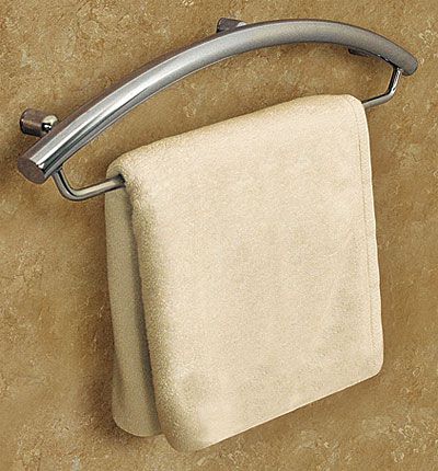 Grab Bars in Plain Sight - Fine Homebuilding Article Remove Bathtub, Safety Grab Bars, Grab Bars In Bathroom, Accessible Bathroom, Decorating Bathroom, Bathroom Safety, Aging In Place, Grab Bar, Grab Bars