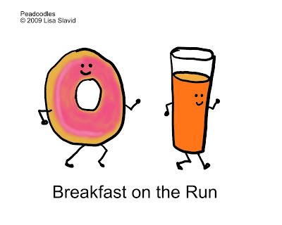 Peadoodles, breakfast, breakfast on the run, funny, cartoon Breakfast Jokes, Puns Clever, Breakfast Puns, Breakfast Quotes, H Words, Joke Of The Day, Breakfast On The Go, Bad Jokes, Jokes In Hindi