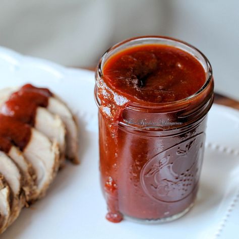 Chipotle Maple BBQ Sauce(From Scratch <3) - Low Sodium Bbq Sauce, Paleo Bbq Sauce, Bourbon Bbq Sauce, Paleo Bbq, Bbq Pork Tenderloin, Honey Bbq Sauce, Honey Bbq, Bbq Sauce Recipe, Homemade Bbq