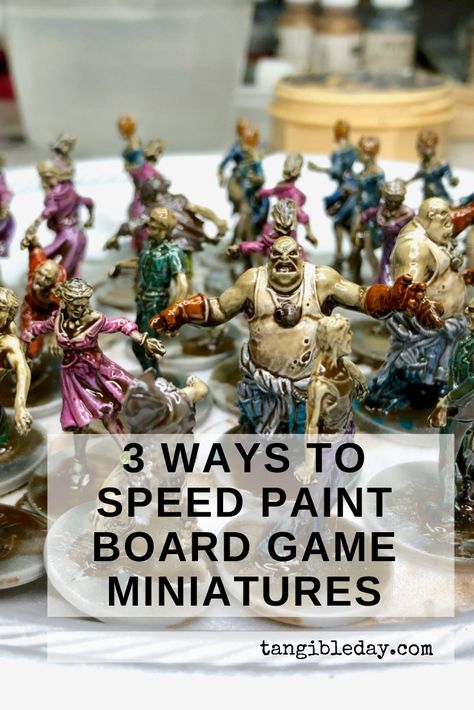 Want to paint miniatures faster?   Everyone wants to get more done! I’ve been a commission painter for many years and time is money. Most of my projects are for bulk army paint jobs.   Of course, you might not be painting miniatures for this reason. It’s supposed to be fun, right?   But, sometimes you’re just bored and mentally stuck with the idea that you have so many models to paint. You want to paint faster, but also keep your paint job quality at a decent level. Painting Minis Dnd, Painting Miniatures Tutorial, Dnd Mini Painting, How To Paint Miniatures, Dnd Miniatures Painting, Miniature Painting Techniques, Rpg Terrain, Miniature Making, Painting Figurines