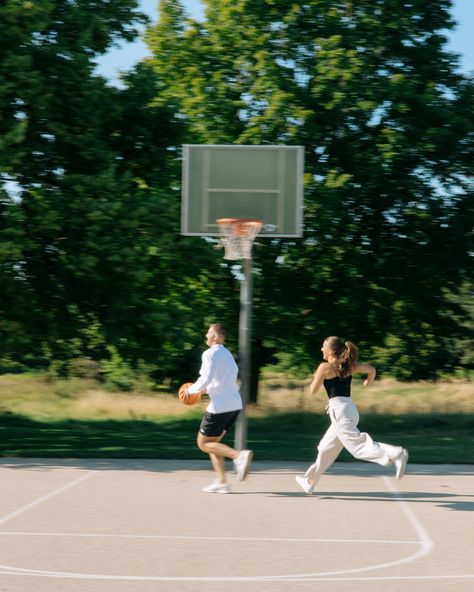 Incorporating something you love into your engagement session makes it more special!! 🤍 #engagementsession #basketball #basketballphotography #wiphotographer #wiweddingphotographer #nike #nikeshoes #photographer #basketballengagementphotos #destination #destinationweddingphotographer #wisconsinphotographer #wisconsinweddingphotographer Basketball Engagement Photos, Basketball Love, This Kind Of Love, Love Basketball, Basketball Photography, Love And Basketball, July 28, Engagement Shoot, Engagement Shoots