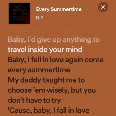 Spotify Lyrics, Every Summertime, NIKI Every Summertime Niki, Summertime Song Lyrics, Beomgyu Blue, Every Summertime, Beomgyu Icon, Please Remember Me, Spotify Lyrics, Pink Quotes, New Year New Me