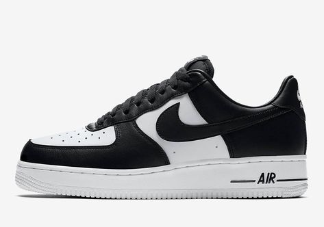 Black Air Force 1, Nike Air Force 1 Outfit, Black Nike Sneakers, Nike Shoes Air Force, Sneaker Lovers, White Shoes Sneakers, Black And White Sneakers, Nike Air Force 1 Low, Air Force 1 Low