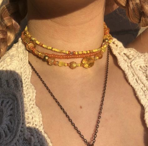 70s Choker Necklace, Vintage Hippie Jewelry, 70s Accessories Jewelry, 70s Necklace, 70s Colors, 70s Accessories, 1970s Hippie, Vintage Hippie, Three Tier