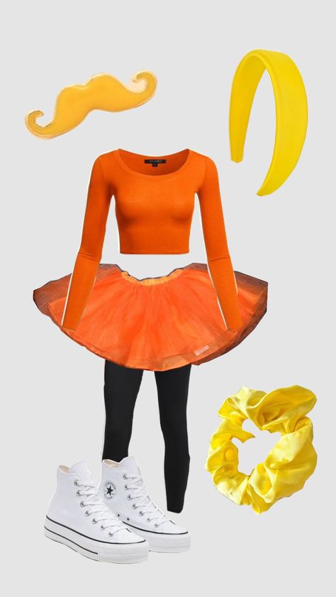 lorax costume Once-ler And Lorax Costume, Dr Seuss Spirit Week Outfit Ideas, Lorax Trio Costume, Easy Lorax Costume, Lorax Costume Ideas, The Lorax Costume Diy, Preppy Lorax Costume, Onceler Outfit, Cute Lorax Costume