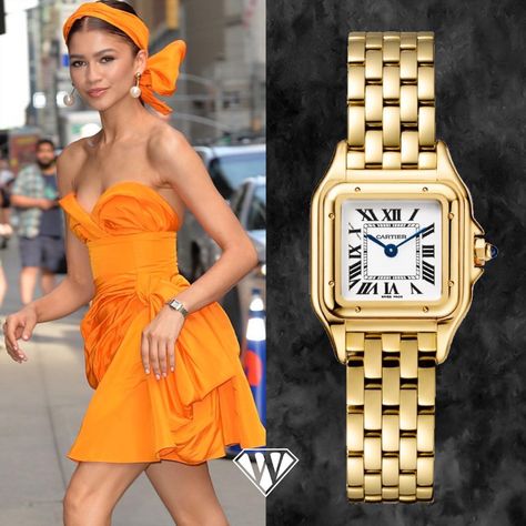 Rocky Blue, Cartier Watches Women, Watches Collection, Cartier Panthere, Zendaya Coleman, Cartier Watch, Kid's Fashion, Beautiful Watches, Maternity Fashion