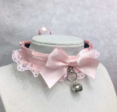 Kitten Play Gear, Kitten Play Collar, Pet Play, Day Collar, Collar Choker, Pet Kitten, Kawaii Accessories, Kittens Playing, Pink Collar