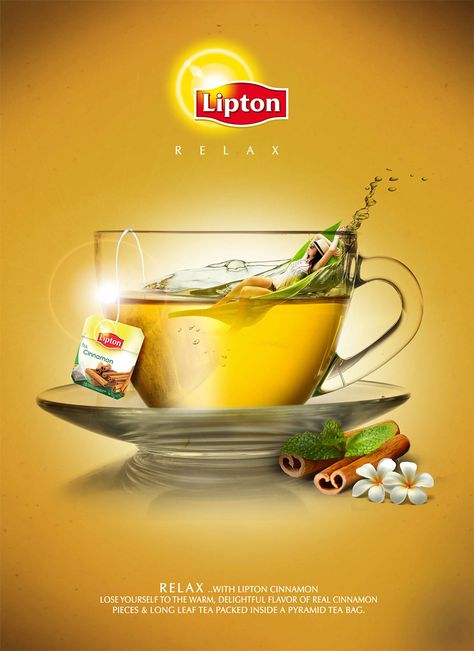 Showcase and discover creative work on the world's leading online platform for creative industries. Food Product Advertisement Design Poster, Honey Creative Ads, Tea Advertising Design, Creative Tea Advertising Design, Tea Advertising Design Poster, Lipton Tea, Creative Advertising Design, 광고 디자인, Graphic Design Ads