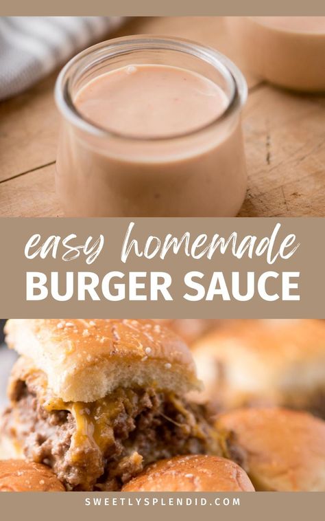 "Enhance the flavor of your burgers with our Homemade Burger Sauce recipe! Easy to make and inspired by the Big Mac, this ultimate sauce with mayo, pickles, and ketchup is a delicious addition to your homemade creations." Secret Burger Sauce Recipe, Good Burger Sauce Recipe, Secret Burger Sauce, Sauce For Burgers, Homemade Burger Sauce, Burger Sauce Recipe, Salsa Dip Recipe, Big Mac Burger, Best Burger Sauce