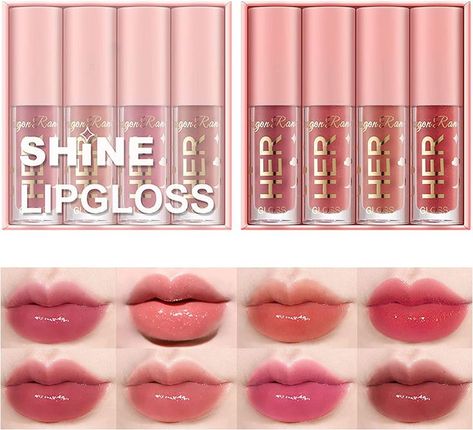 Girls Lip Gloss, Crystal Jelly, Lip Gel, Jelly Lipstick, Shimmer Lip Gloss, Liquid Lipstick Set, Pigmented Lips, Shiny Lips, Makeup Gift Sets