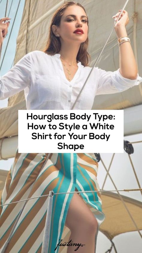 Shirt For Hourglass Shape, Hourglass Summer Outfits Casual, Summer Outfit Hourglass Shape, Shirts For Hourglass Shape, Modest Hourglass Outfits, Outfit Ideas For Hourglass Shape, Hourglass Outfits Casual, Style A White Shirt, Hourglass Outfits