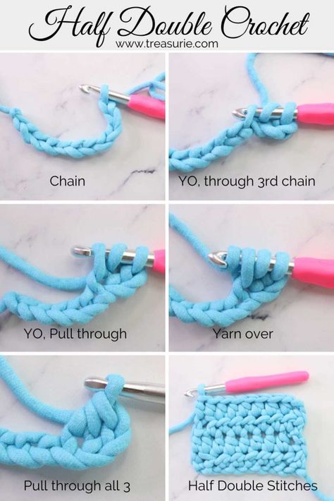 How To Crochet A Double Crochet, How To Crowshay For Beginners, How To Hdc Crochet, How To Do Half Double Crochet, Blanket Crochet For Beginners, Easiest Thing To Crochet For Beginners, Kneeting Patterns How To Crochet, How To Crochet 2nd Row, How To Make A Blanket Crochet