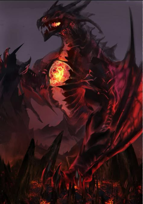 Magma Dragon, Black Dragon Emperor, Demonic Dragon, The Black Bulls, Issei Hyoudou, Dragon Emperor, Monster Artwork, Black Bulls, Yin Yang Tattoos