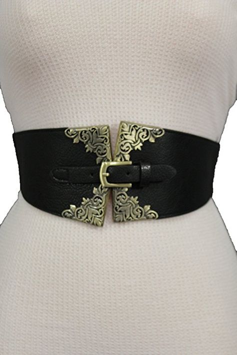 Cinto Corset, Leather Corset Belt, Corset Fashion, Women Fashion Accessories, Accessory Jewelry, Stretch Back, Beautiful Belts, Corset Belt, Jewelry Hair