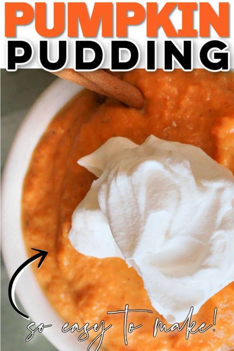 Homemade Pumpkin Pudding, Pumpkin Pudding Recipes Easy, Easy Pumpkin Pudding, Pumpkin Spice Pudding Recipes, Pumpkin Pudding Dessert, Pumpkin Pudding Recipes, Mouthwatering Desserts, Family Desserts, Homemade Pudding