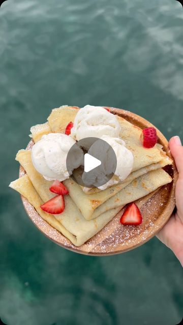 Lily Davison on Instagram: "MY CREPE RECIPE 🍓🍓

Ingredients:
1 cup all-purpose flour
1 cup milk
1 egg
1 dash vanilla extract
Sprinkle of salt
(note this is a ratio, i normally use the above amount for 2/3 people, double recipe for more)

Instructions:
In a blender, combine flour, milk, egg, vanilla extract, and salt. Blend until smooth. If mixture looks too thick still, add a splash of milk or water. 
Heat a nonstick pan over high heat. If using a regular pan, lightly grease with butter or cooking spray.
Pour a thin layer of batter into the pan, swirling to coat evenly. Cook until golden on one side, about 1-2 minutes.
Flip the crepe using a spatula and cook until the other side is golden, about 1 minute more.
Fold the crepe in half, then fold in half again to create a triangle shape.
Du No Carb Pasta, Sliders Recipes Hawaiian Rolls, Double Recipe, Healthiest Breakfast, Sweet Crepes Recipe, Savoury Finger Food, Apple French Toast, Crepe Recipe, Sweet Crepes