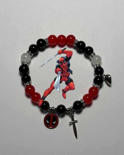 Me and who. 🖤❤️💙🕷️🗡️ Deadpool and Spider-Man matching bracelets available this Friday, November 22 at 9 PM Eastern standard time! Click on our Instagram story to turn on notifications so you don’t miss out! • • • • • • • #bracelets #spiderman #spidermananddeadpool #braceletoftheday #jewelry #deadpoolandspiderman #explore #instagood #explorepage+ #viral #marvel #marvelcomics #marvelstudios #spidergirl #spiderboy #spiderboy #superhero #villians #spiderverse #deadpool2 #deadpoolmovie #matching #... Spiderman Kandi Bracelet, Deadpool Bracelet, Deadpool And Spider Man, Spider Man Matching, Themed Bracelets, Deadpool Movie, Me And Who, Deadpool And Spiderman, Pinterest Diy Crafts