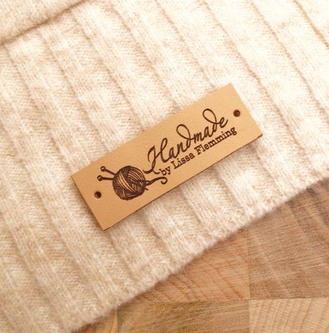 Crochet Labels, Knitting Labels, Leather Tags, Custom Clothing Labels, Craft Label, Personalized Logo, Leather Label, Custom Tags, Personalized Labels