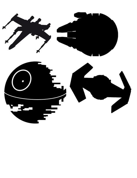 Star Wars Paper Play Ships Star Wars Stencil, Star Wars Silhouette, Graphic Star, Star Wars Quilt, Star Wars Painting, Paper Play, Star Wars Room, Geniale Tattoos, Star Wars Tees