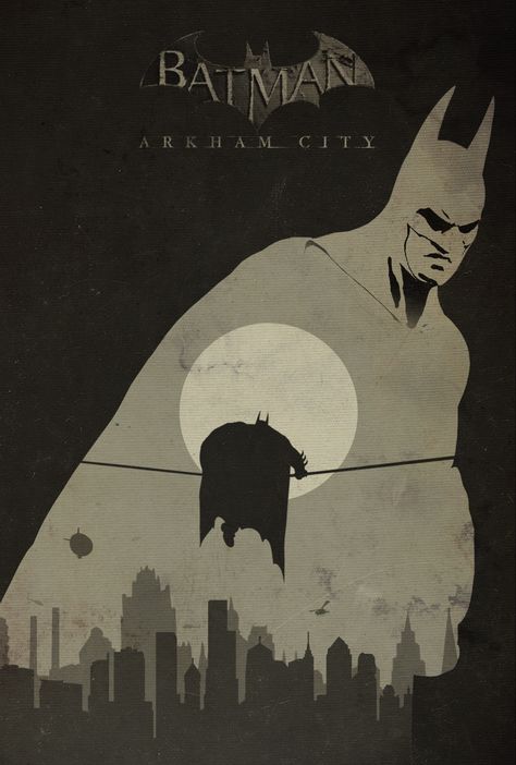 Batman Arkham City Poster by shrimpy99.deviantart.com on @deviantART Batman Games, Jason Todd Batman, Batman Drawing, Poison Ivy Batman, Game Posters, Batman Pictures, Batman Poster, Batman Arkham City, I Am Batman