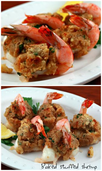 Easy Baked Stuffed Shrimp, Stuff Shrimp Recipes, Shrimp Stuffing Recipes, Crab Stuffed Shrimp Recipe, Baked Stuff Shrimp, Ritz Cracker Stuffing, Stuff Shrimp, Baked Stuffed Shrimp Recipes, Baked Stuffed Shrimp