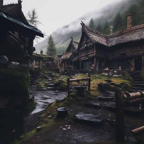 Ancient Village Aesthetic, Mining Village, Medieval Mercenary Aesthetic, Poor Village Aesthetic, Viking Town, Forest Village Aesthetic, Gondor Aesthetic, Medieval Village Aesthetic, Post Apocalyptic Town